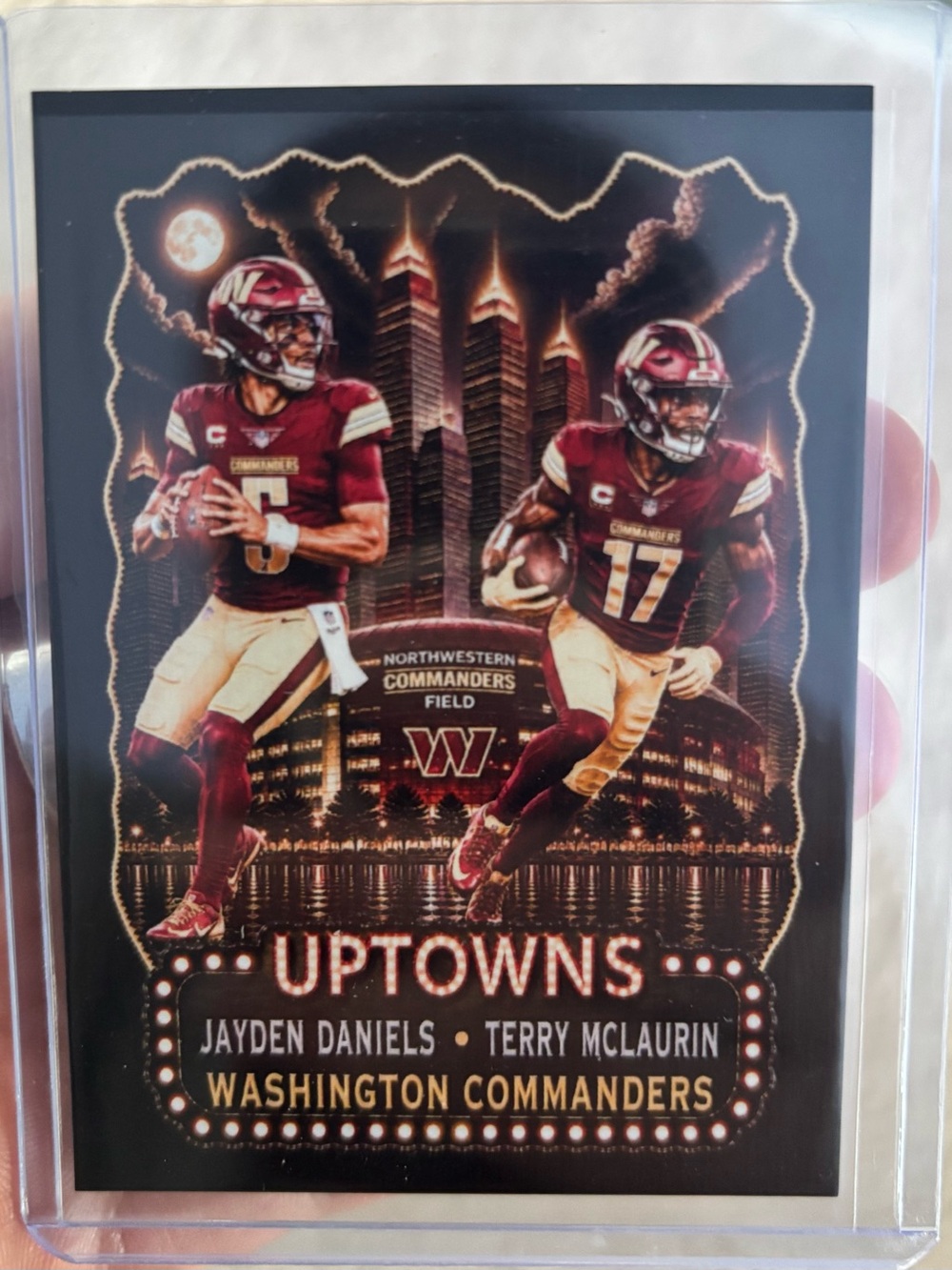 Jayden Daniels And Terry McLaurin Uptowns card CUSTOM BLAST!